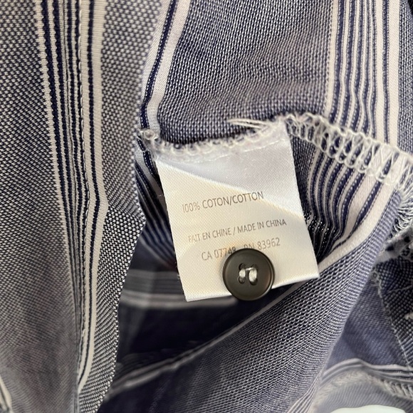 Modango Men's Blue Striped Polo Shirt size medium - Picture 5 of 6